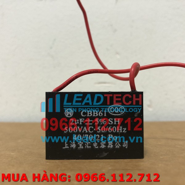 Capacitor CBB61 2uF, 500VAC Plug Wire Shopee Philippines