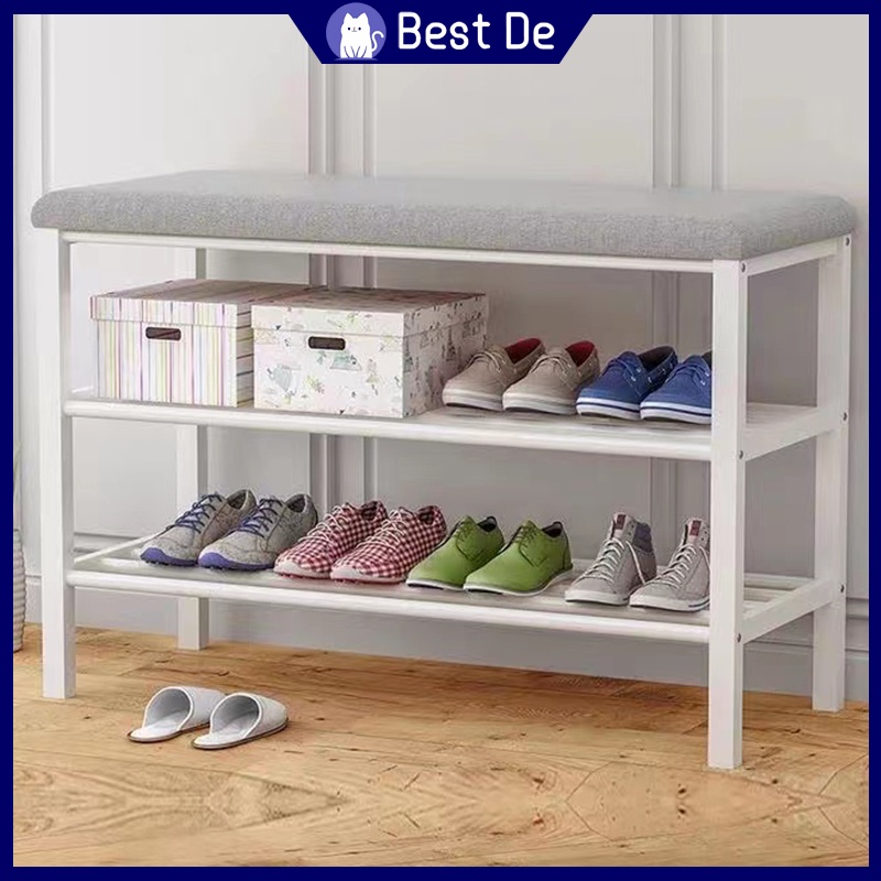 Shoe Changing Stool/Shoe Rack/Shoe Rack Storage With Soft