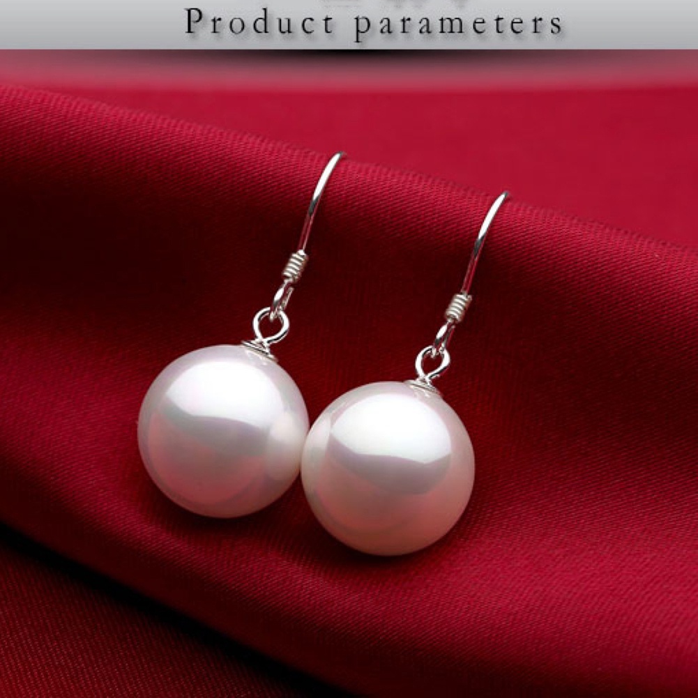 WB Elegant Simple Women Pearl Drop Earrings Wedding Party Casual ...