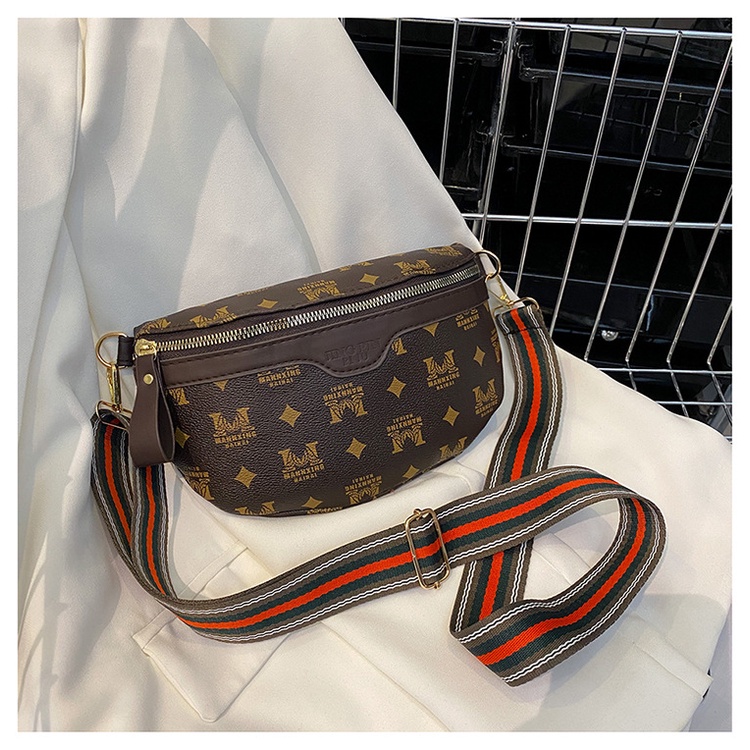 L&L Women's Fashion Korean Style Chest Bag Trend Embroidery Crossbody