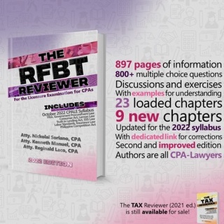 The RFBT Reviewer (2022 Ed.) By Soriano, Manuel, And Laco | Shopee ...