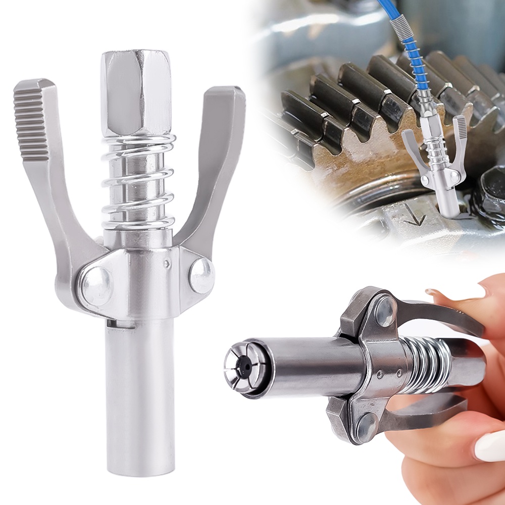 Stainless Steel High Pressure Lock Clamp Type Grease Nozzle/ Double Handle Spring Grease Nipple