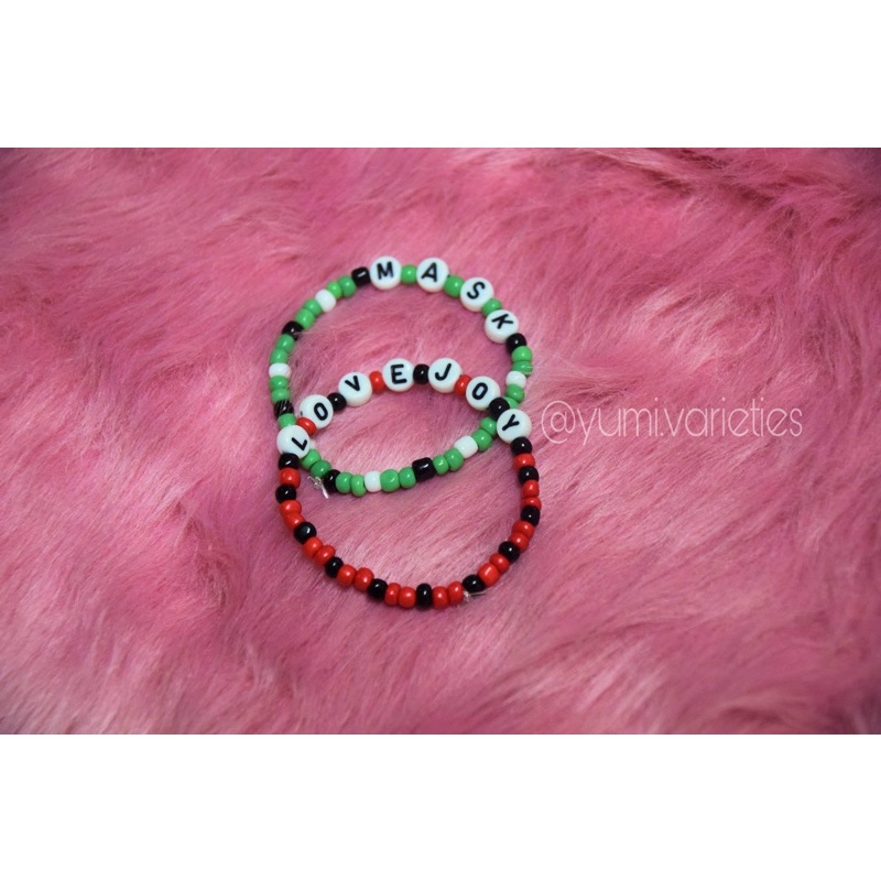 Dream SMP Inspired Bead Bracelet Lovejoy and Mask Inspired MCYT ...