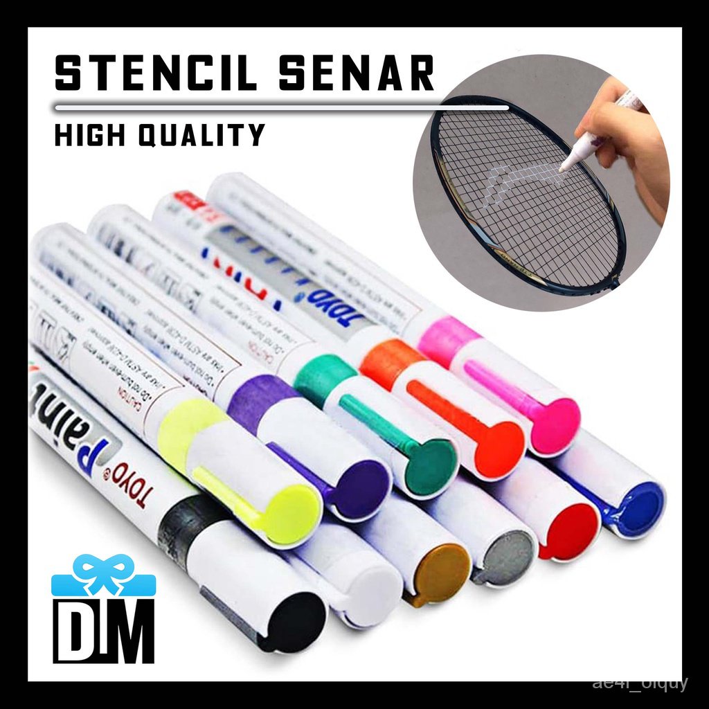 ⋮ Toyo Paint Badminton Racket Ink String Stencil Original Paint Markers
