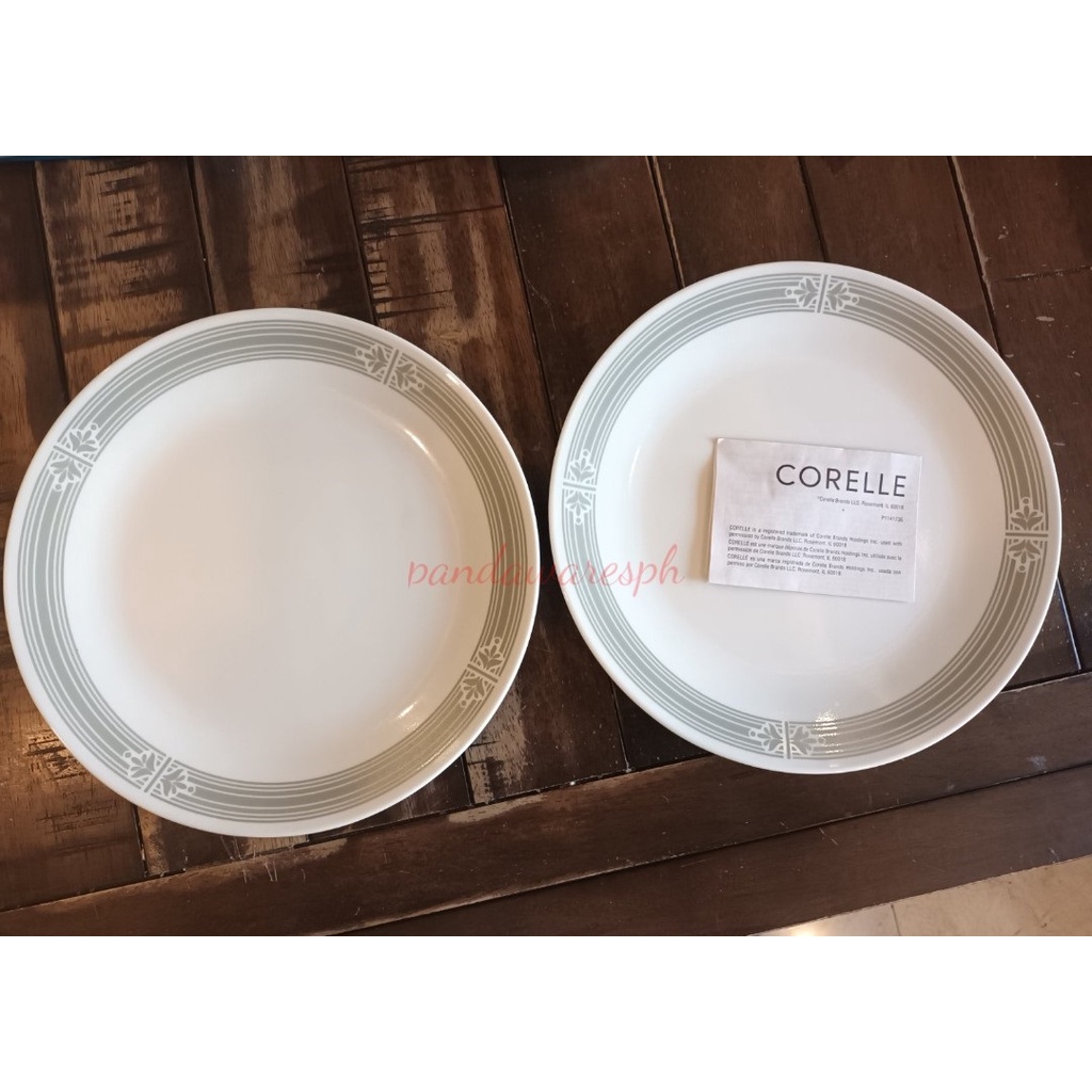 Corelle Signature Prairie Garden Gray Dinner Plate Set (2pcs) | Shopee ...