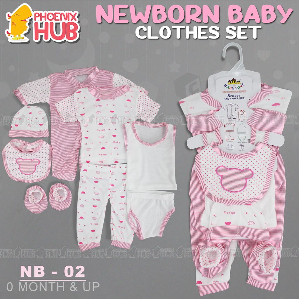 Newborn baby clothes set hot sale shopee