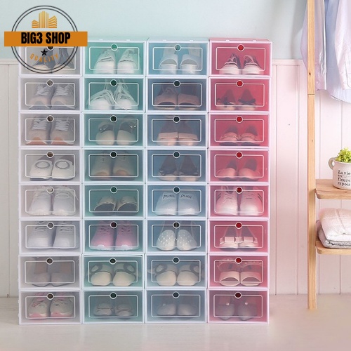 Candy Color Shoe Box Foldable Drawer Case Storage Organizer COD ...