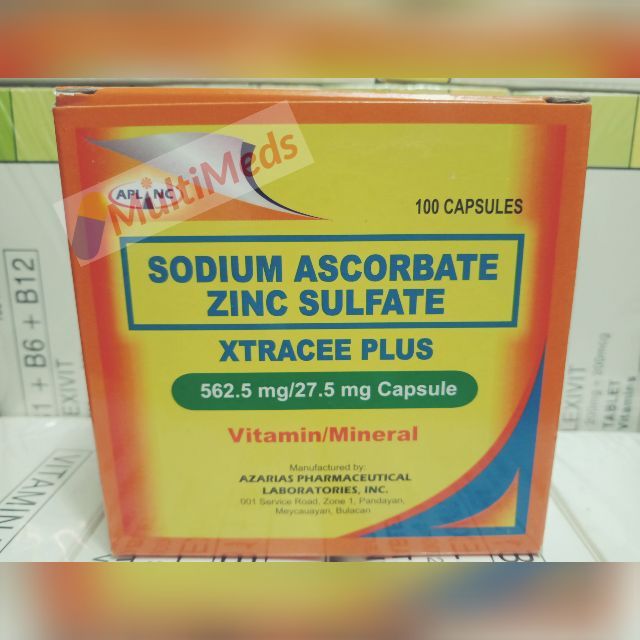 XTRACEE PLUS Sodium Ascorbate Zinc Sulfate Shopee Philippines