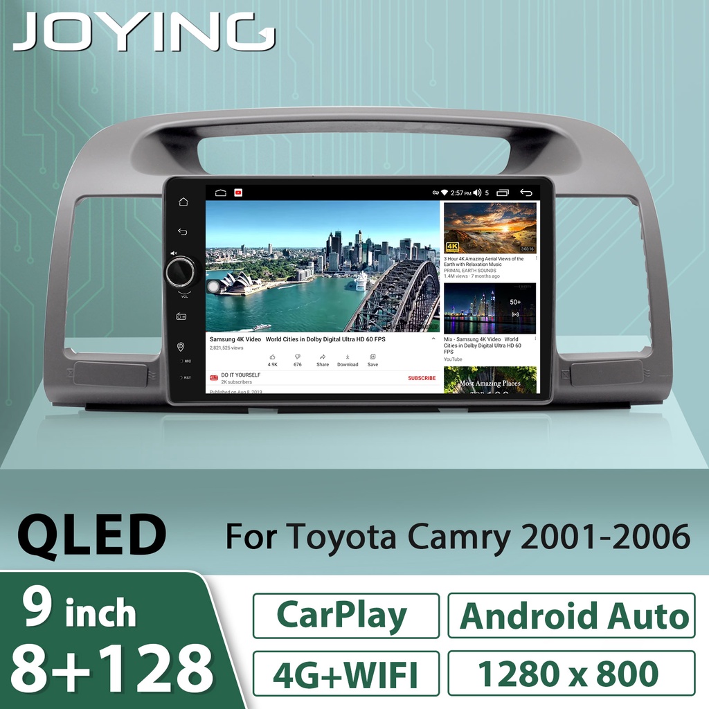 Idoing 9inch Android 12 Radio Head Unit For Toyota Camry 5 XV 30 2001-2006