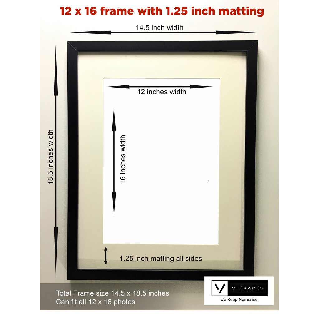 12x16 Inches Plus Different Sizes of Matting Wall Hang Picture Frame Shopee Philippines