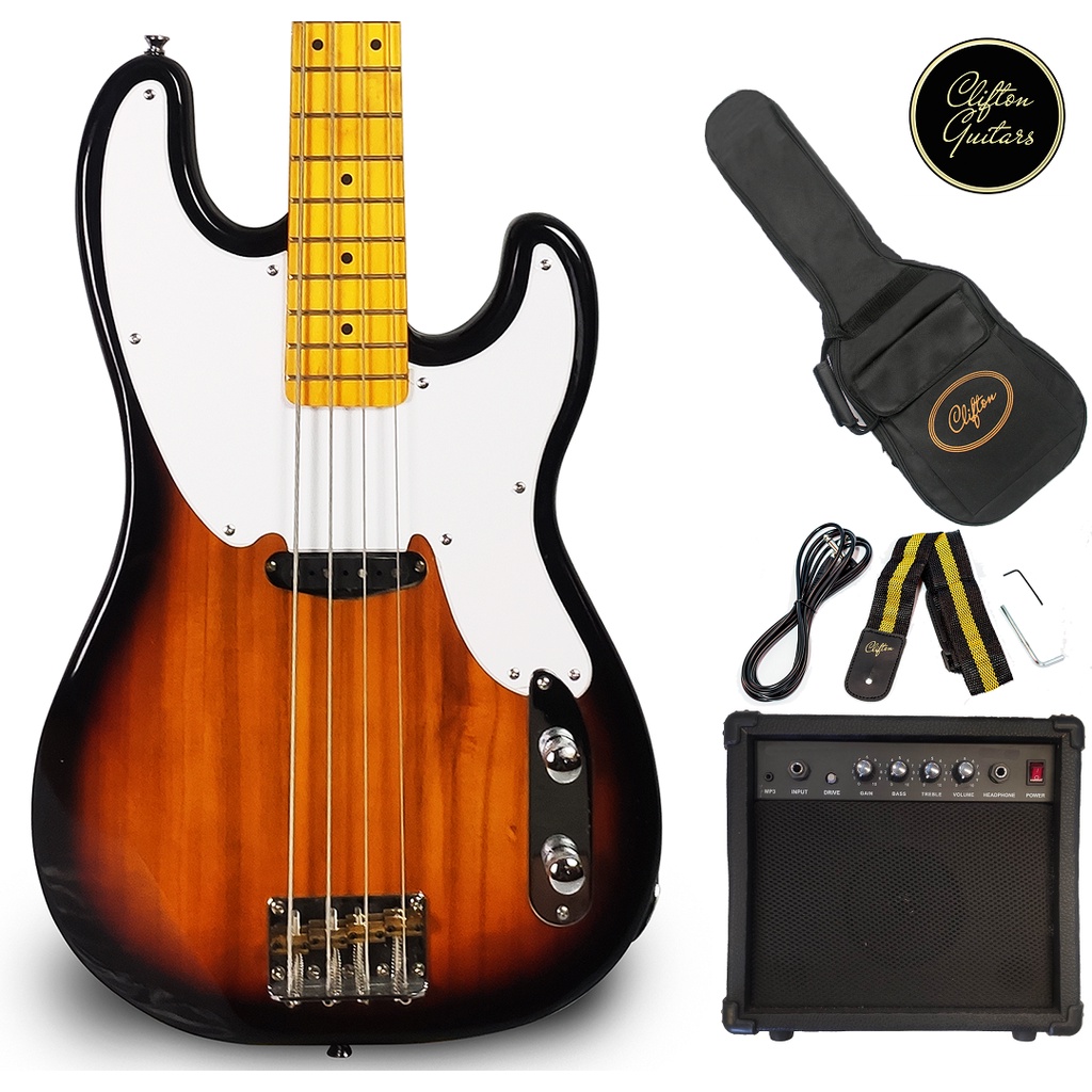 Clifton 1950 s Telebass Original Precision Inspired Bass Shopee Philippines
