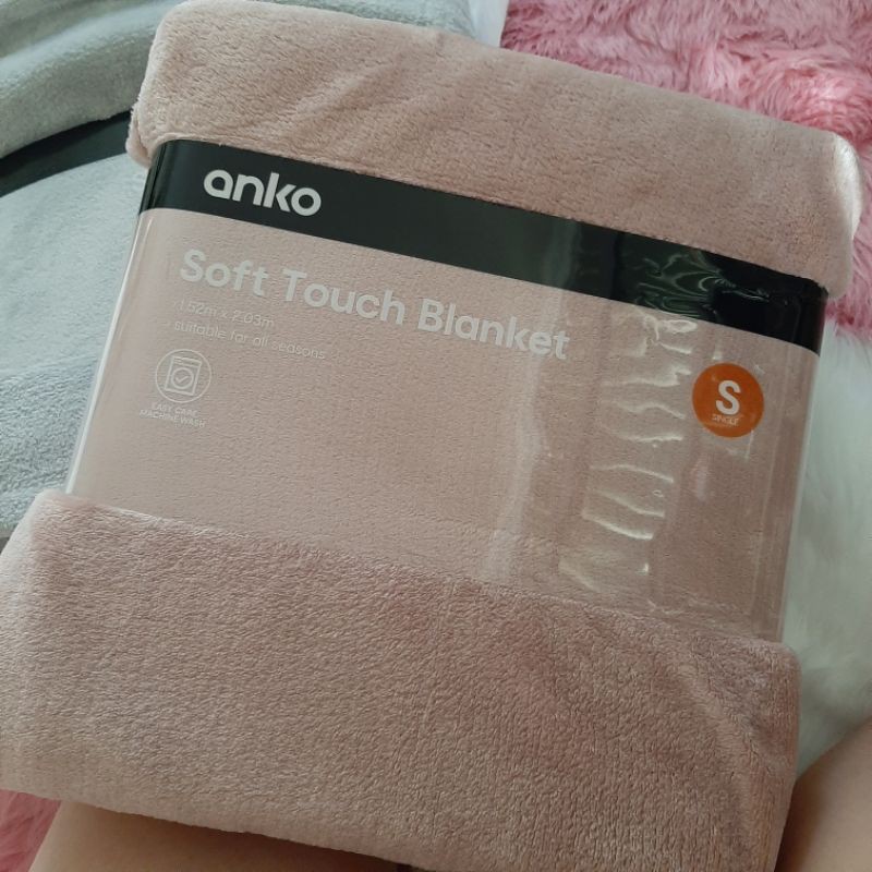 Anko Soft Touch Blanket 100 Polyester Shopee Philippines