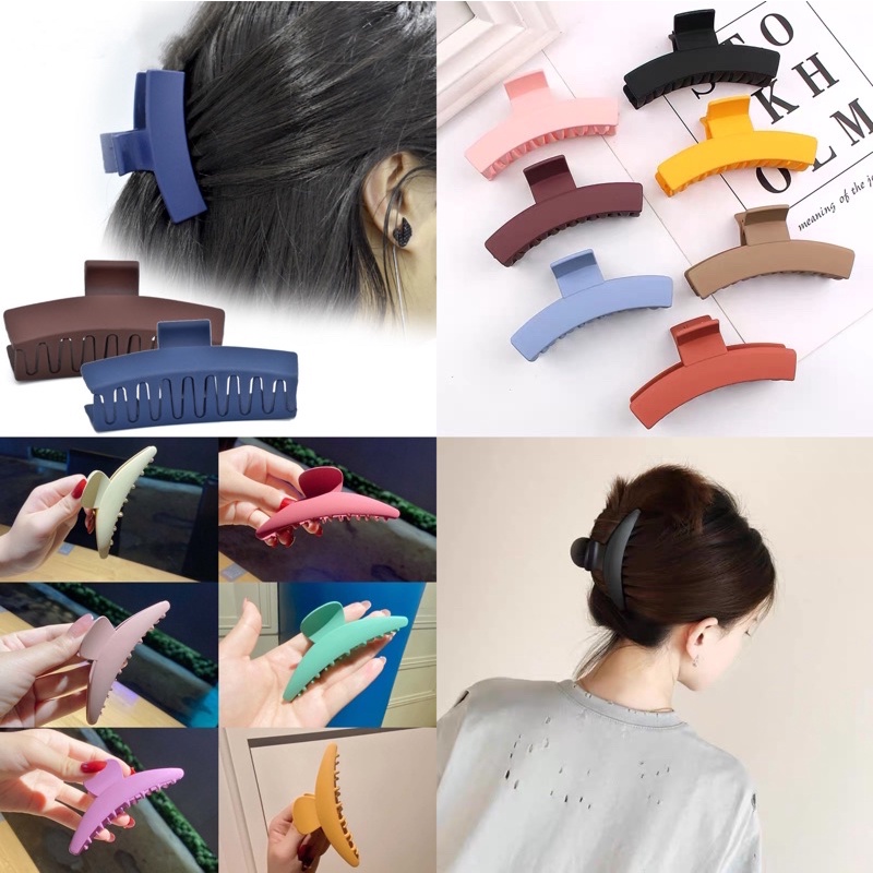 Korea Version Matte Hair Clamp 9.5cm Shopee Philippines