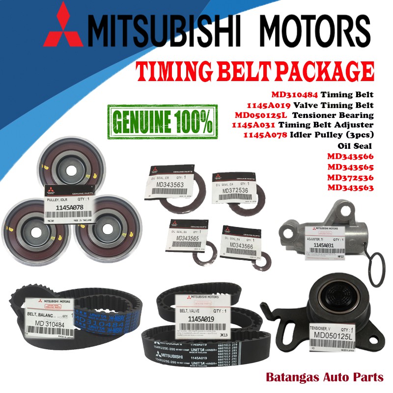 GENUINE MITSUBISHI TIMING BELT KIT PACKAGE for MONTERO SPORT 2.5 2010