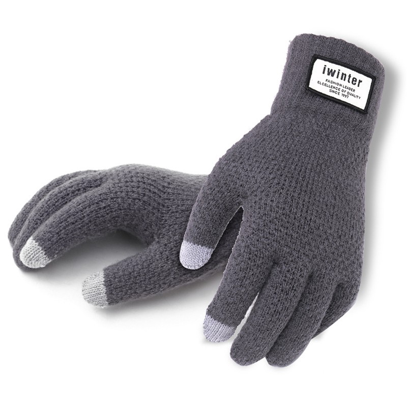 Men&Women Knitted Gloves Winter Autumn Touch Screen Thicken Warm Gloves  Mitten