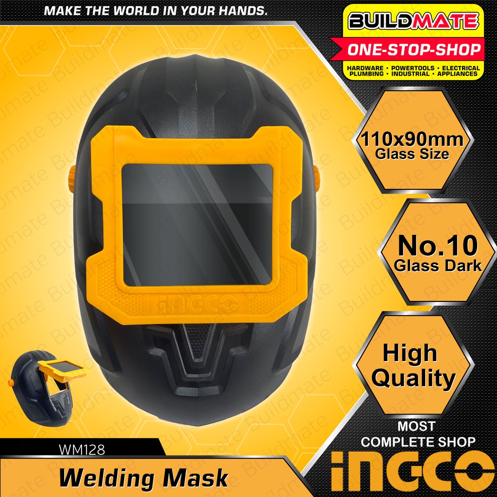 Buildmate x INGCO Welding Mask #10 Glass Dark Super Select WM128 HT2 ...