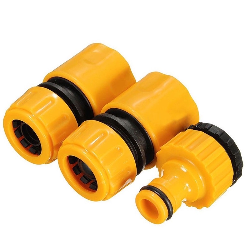 3Pcs Garden 1/2 "3/4" Quick Coupling Hose Connector Hose Connection