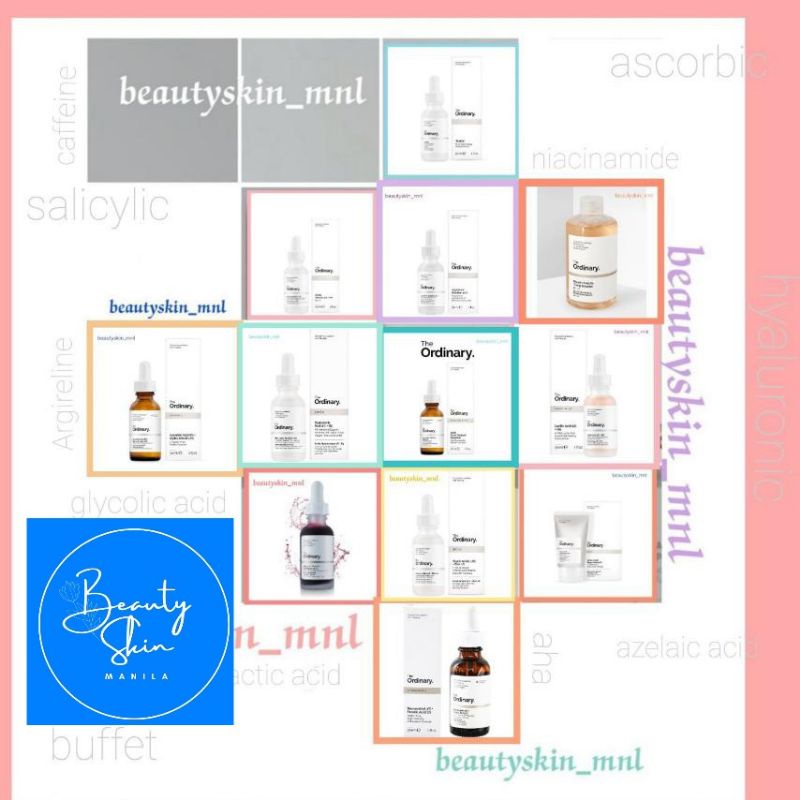The Ordinary Salicylic Acid Resveratrol Buffet Argireline AHA