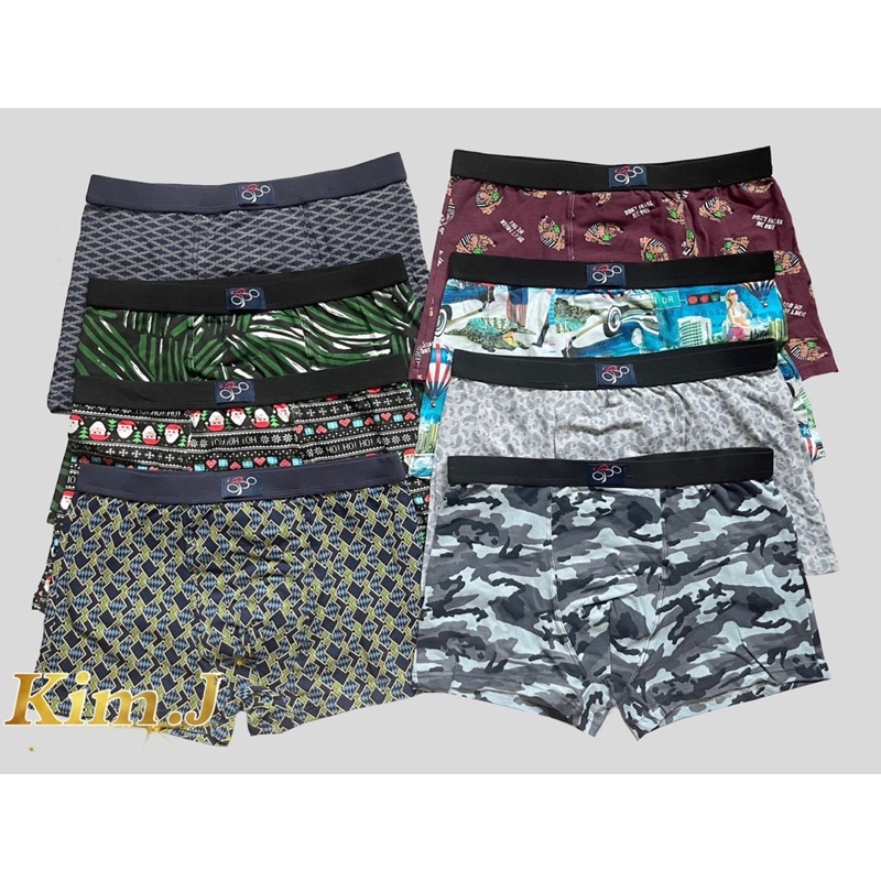 Opo Men’s Boxer Shorts Adult Boxer Briefs Underwear Cotton Printed ...