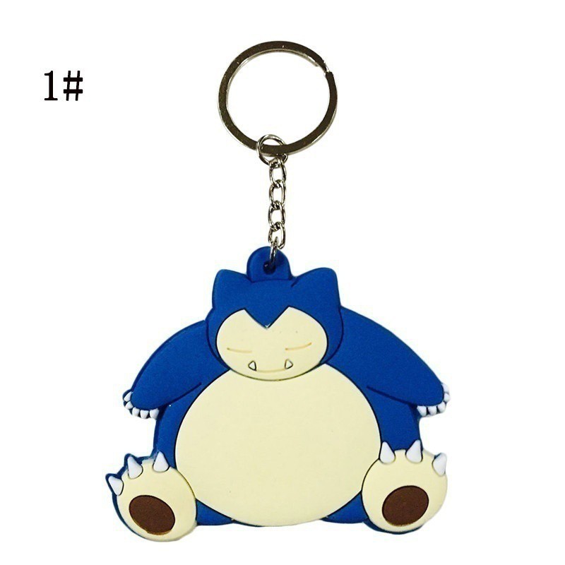 Pokemon Go Keyrings Meowth Psyduck Jigglypuff Snorlax Keychain Pokeball ...