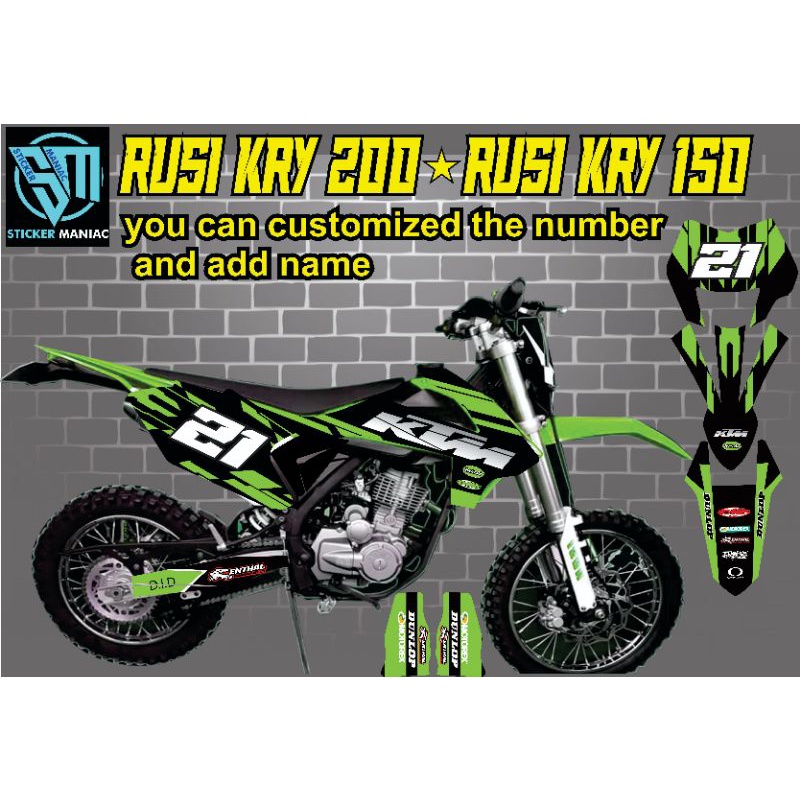 Rusi KRY 200 KRY 150 full body decals Shopee Philippines