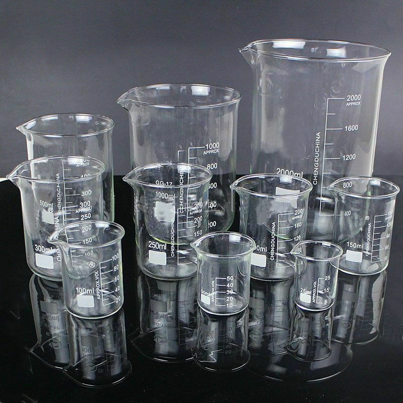 LB2LAB SMALL VOLUME BEAKER BOROSILICATE GLASS LOW FORM FOR LABORATORIES