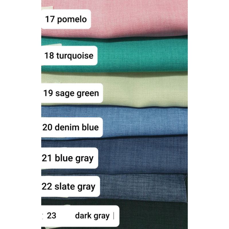 Soft Polyester Cool Linen (Set B) Fabric 58" Width Shopee Philippines