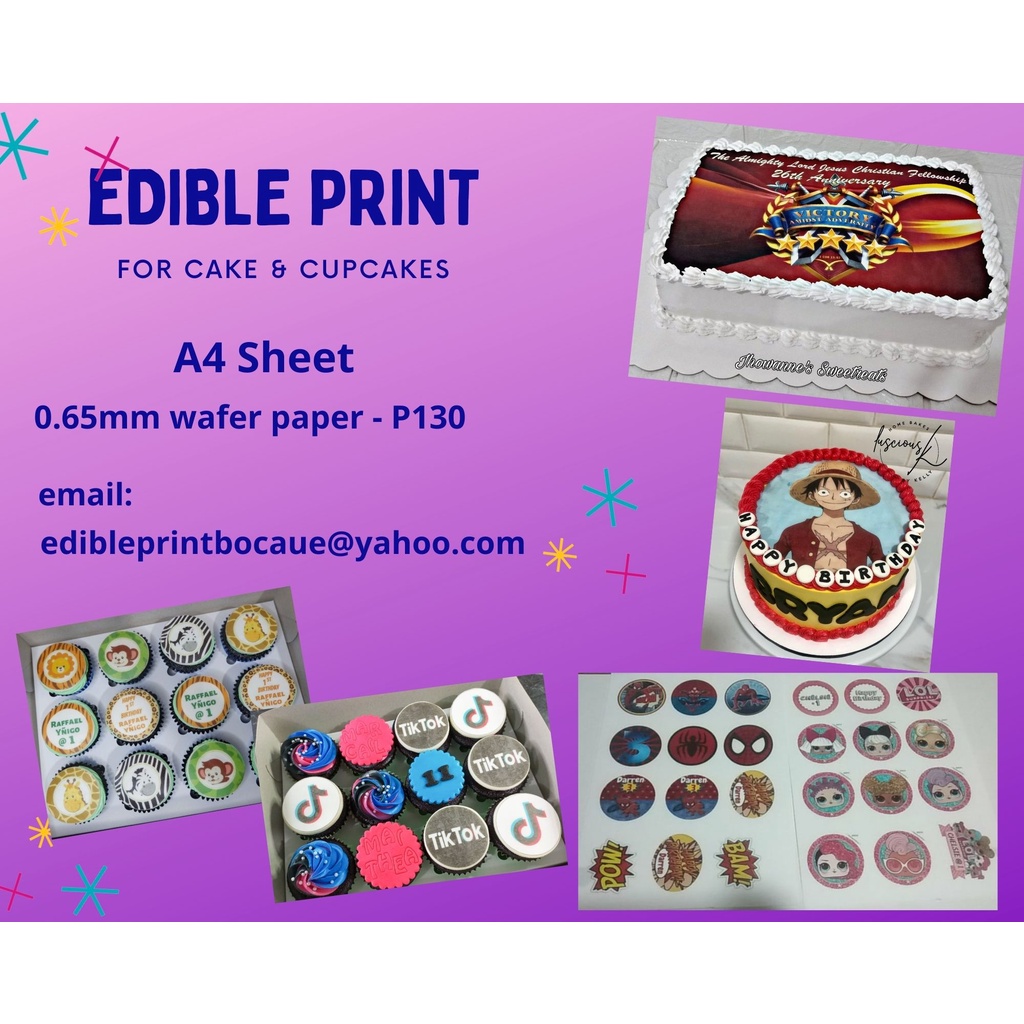 Edible printing service Shopee Philippines