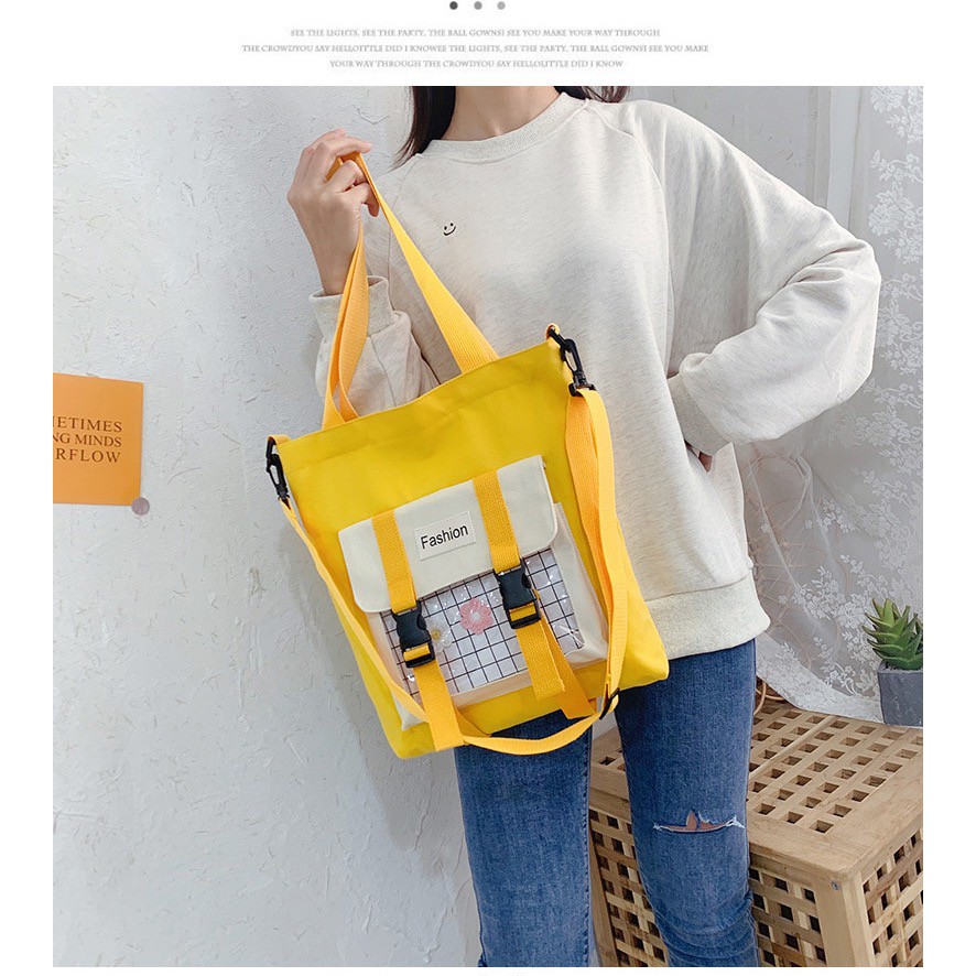 No.107 Korean design Canvas Bag Katsa Sling bag Shoulder Crossbody tote ...