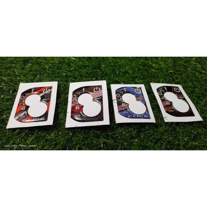 IGNITION KEY FOR CLICK 125i(embossed)sticker | Shopee Philippines