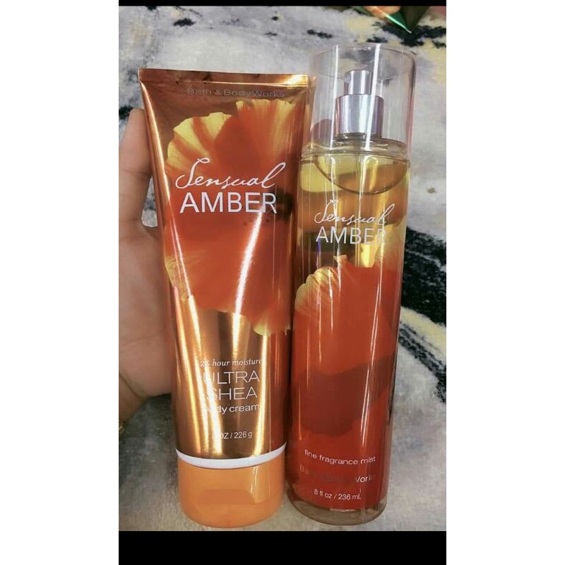 B&BW Sensual Amber Type, Fragrance Body Oils 100ml