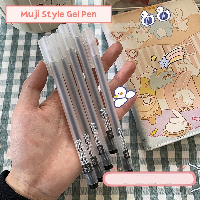1Pc 0.5mm Water-based Pen Gel Pen/Frosted shell Black Blue Red Ink ...