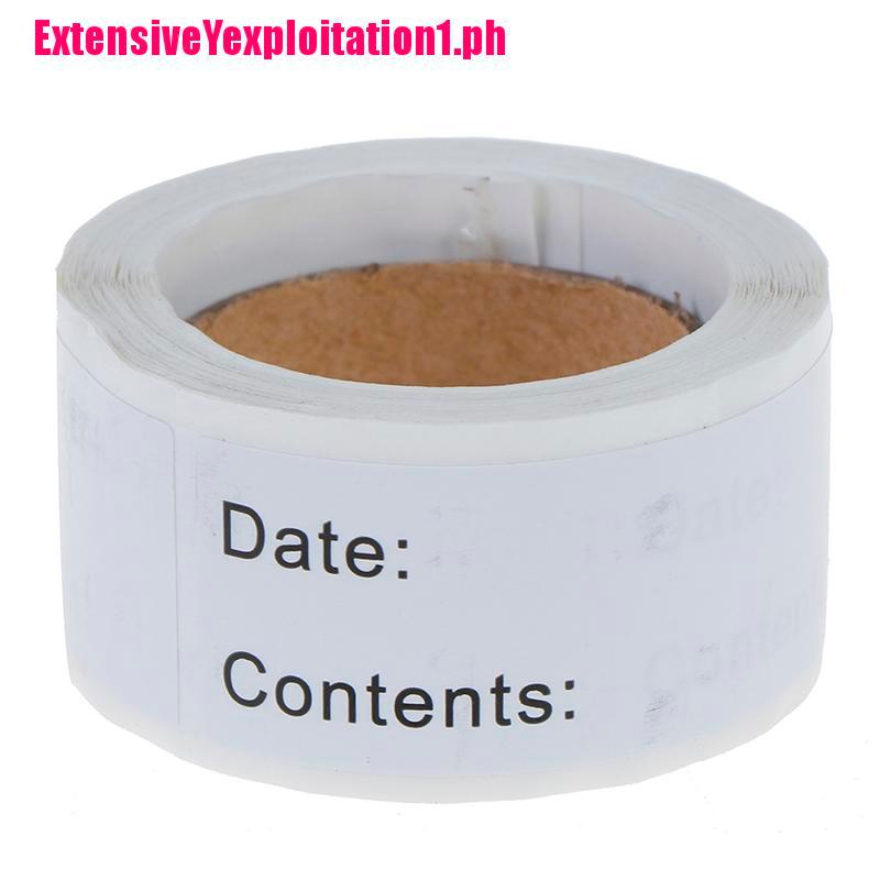 [EPPH]125pcs Food Storage Labels Refrigerator Freezer Labels Adhesive ...