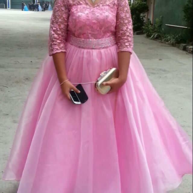 Js prom hot sale gown pink