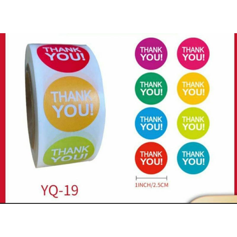 500 Pcs Thank You Stickers Plain | Shopee Philippines