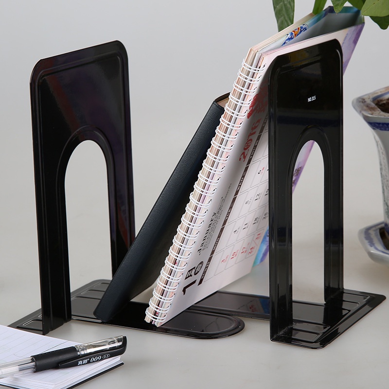 Bookends(2pcs) Metal Book End Stand Sorted Heavy Duty Book Holder Book