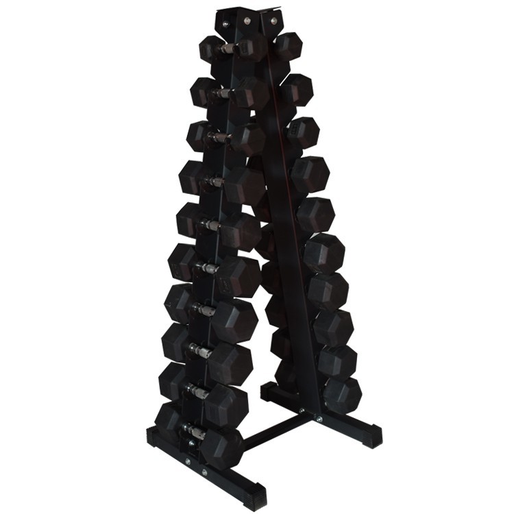 10 Layer Hex Dumbbell Tree Rack Holds 20pcs Dumbbells A frame Type ...