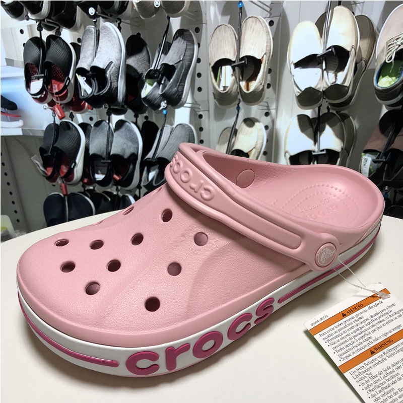 Crocband Bayaband Clog UNISEX(Free Jibbitz,Woven Bag)pink 15JZ Shopee