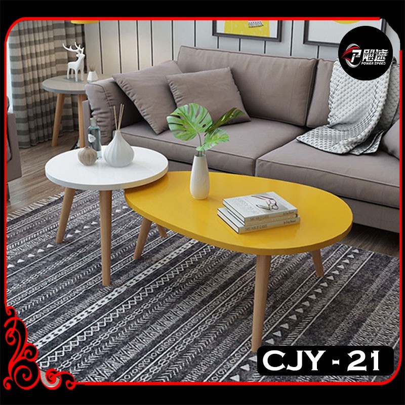Center Table For Living Room 2in1 Wood Colorful Set Coffee Sofa Tea Side Table For Room Office Small Shopee Philippines
