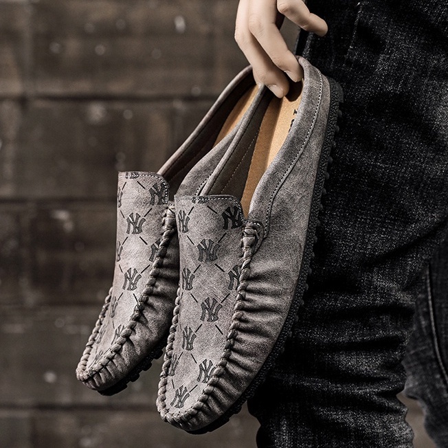 2022 Summer Leather Half Slippers Peas Shoes Fashion Versatile ...
