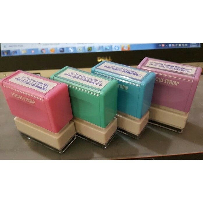 Box Pastel stamp (Custom stamp/Box Pastel stamp/Office stamp/Profession ...