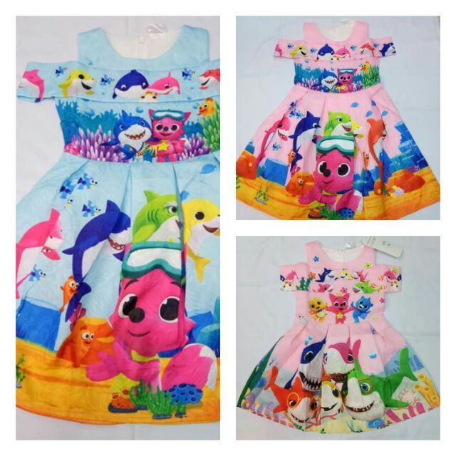 Baby Shark dress for kids | Shopee Philippines