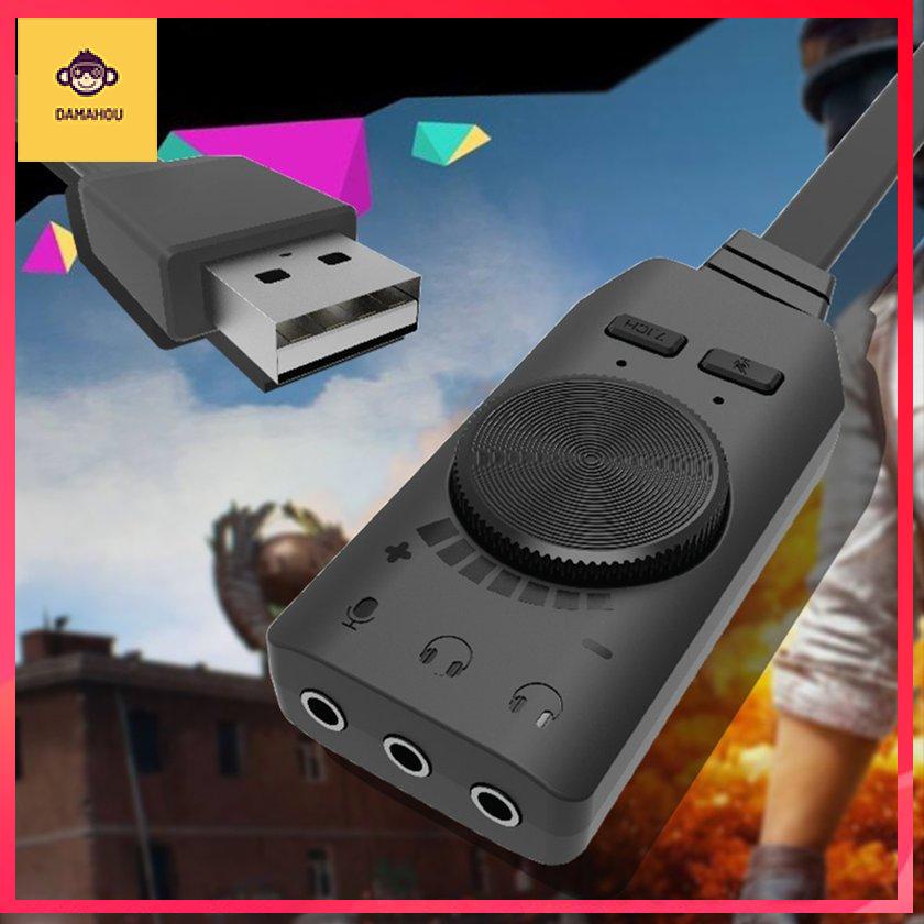 ☆IN STOCK☆GS3 USB Virtual 7.1 Channel Audio External Laptop Headphone