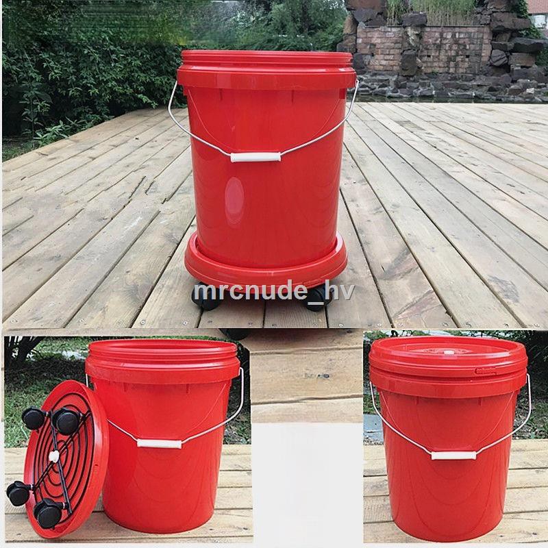 Household Large Plastic Bucket With Lid Drum Storage Bucket/Portable