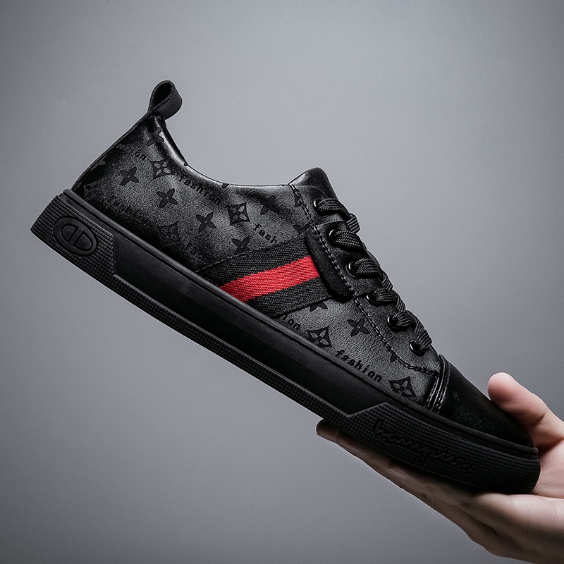 限定品通販サイト GUCCI sneakers leather 42 black white メンズ