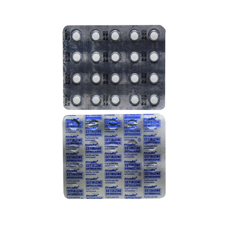 RITEMED Cetirizine 10mg 1 Tablet | Shopee Philippines