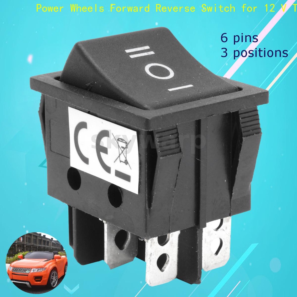 6 Pin 3 Positions T105/55 Forward Reverse Switch for 12V Toy Car Power ...