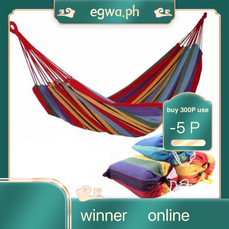 WE.COD Portable Cotton Rope Outdoor Hammock Duyan | Shopee Philippines