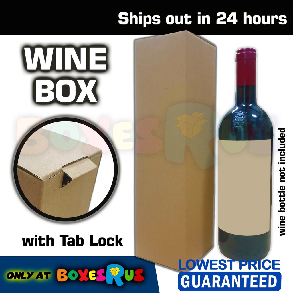 Wine Box Gift Box Carton Corrugated Cardboard Packaging Bottle Box by
