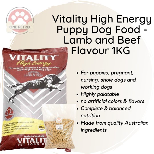 Vitality puppy clearance ingredients